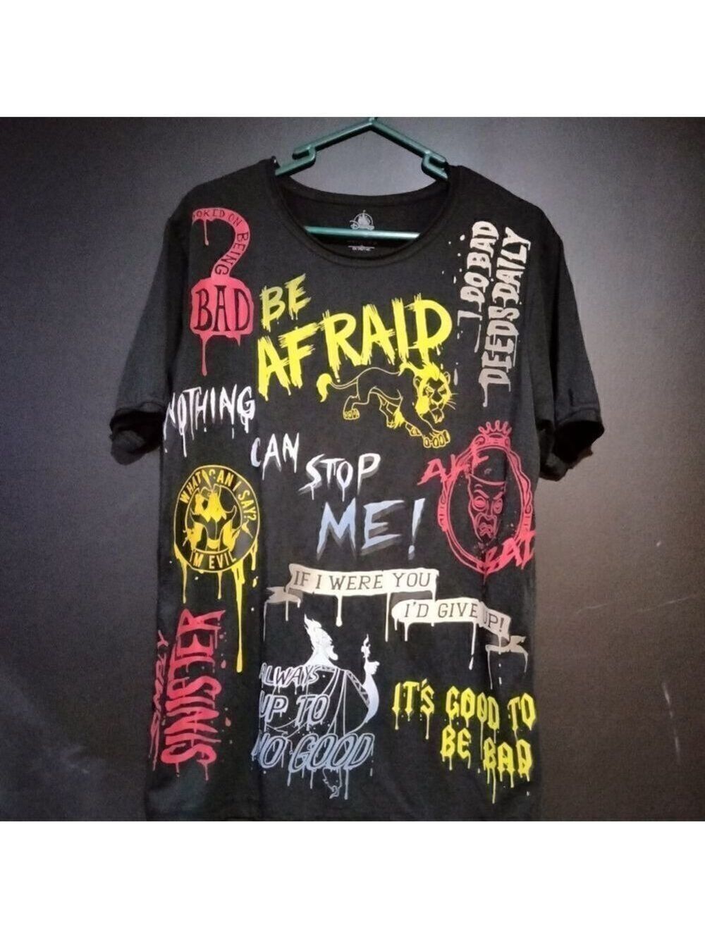Disney Store Villain T-shirt Short Sleeve Burnout Tee